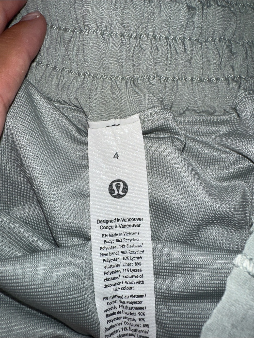 Sage Lululemon Short and Tank Set - Picture 2 of 4